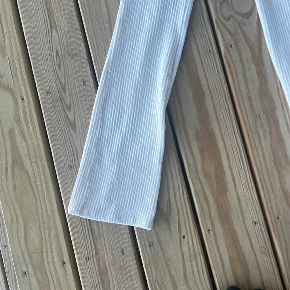 ** Prana Escambia Bootcut Pants NWT Aut Lait Heather Cream Gray XS Corded - Picture 2 of 10